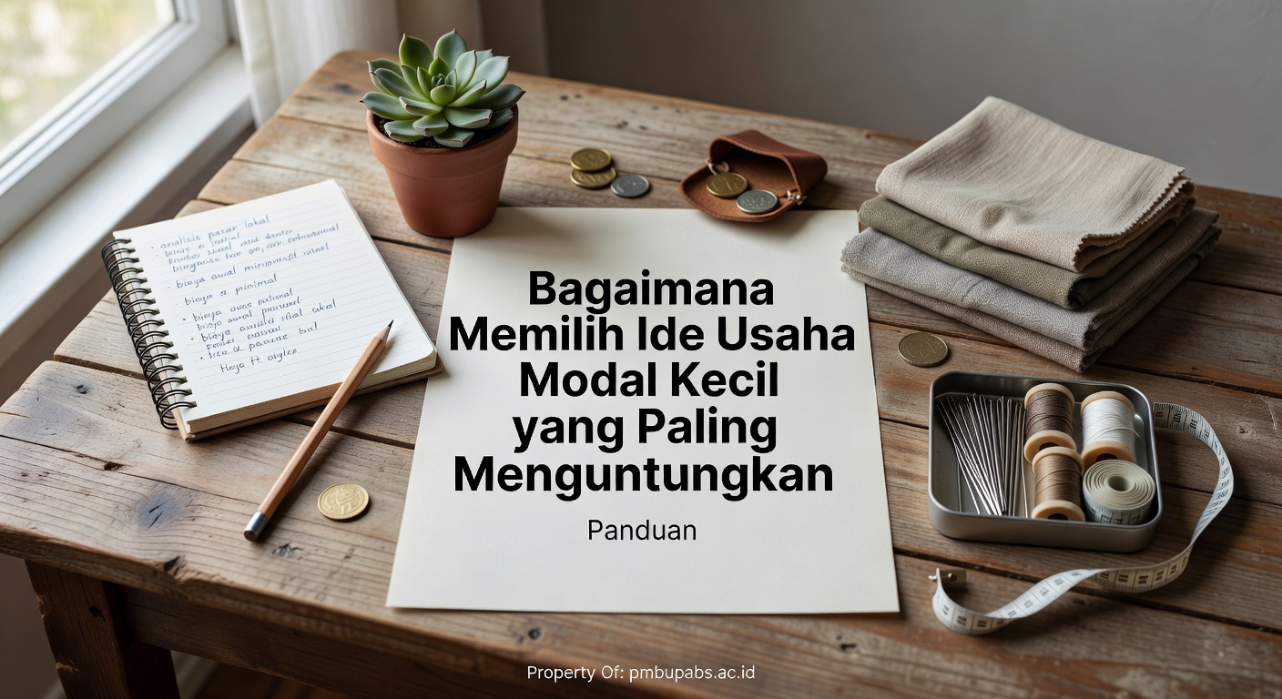 Bagaimana Memilih Ide Usaha Modal Kecil yang Paling Menguntungkan - PMB ...